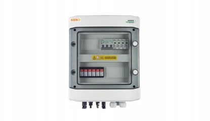 Изображение Skrzynka przy. DC+AC hermetyczna z ogranicznikiem przepi 1000V typu 2 / ogr. AC typ 2, 16A, 3-F, SH-117 DCAC