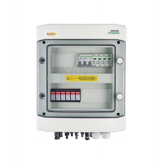 Изображение Skrzynka przyczeniowa z ogranicznikiem przepi DC + AC, 1000V, typ 2, 2x acuch PV, 2x MPPT // ogranicznik AC typ SH-98 DCAC