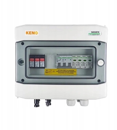 Изображение Skrzynka przyczeniowa z ogranicznikiem przepi DC+AC, 1000V, typ 2, 1x acuch PV, 1x MPPT // ogranicznik AC typu SH-75 DCAC