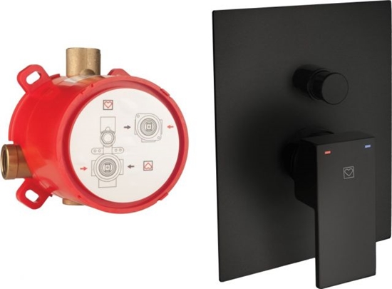 Picture of Slēpta maisītāja komplekts SQ melns Herz