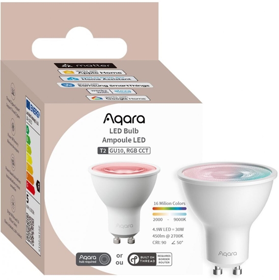 Изображение Smart Light Bulb|AQARA|Power consumption 4.9 Watts|Luminous flux 450 Lumen|6500 K|Bluetooth/ZigBee|LB-L03D