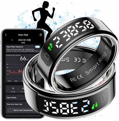 Изображение Smartwatch Colmi Smartring R12 18.3MM 8 (czarny)
