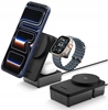 Picture of adowarka Spigen SPIGEN EF323MQ ESSENTIAL 3IN1 MAGNETIC MAGSAFE WIRELESS CHARGER 25W Qi2.2 BLACK