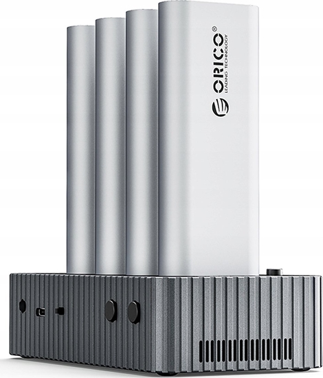 Picture of Stacja dokujca do dysków z funkcj klonowania na 4x M.2 NVME - szara