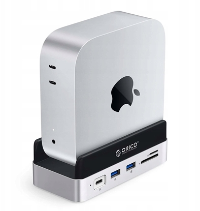 Picture of Stacja dokujca Orico MiniDock 10w1 z kieszeni na dysk twardy SSD - srebrna