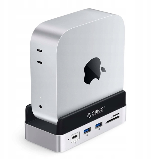 Picture of Stacja dokujca Orico MiniDock 10w1 z kieszeni na dysk twardy SSD - srebrna