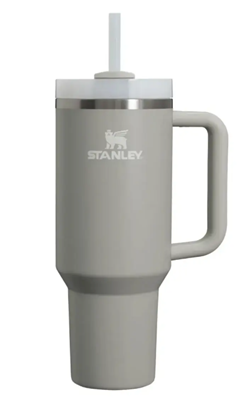 Picture of Stanley The Quencher H2.O FlowState Thermal mug with straw 1.18L Light-grey