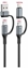 Изображение Swissten 4in1 Textile 3A Data Cable 1.5m
