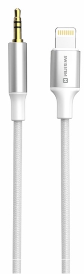 Изображение Swissten Audio Adapter Textile Lightning - 3.5mm Jack Cable 1.5m