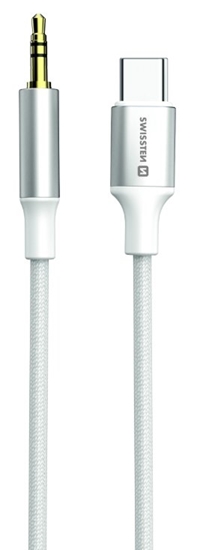 Изображение Swissten Audio Adapter Textile USB-C - 3.5mm Jack Cable 1.5m