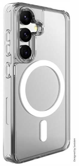 Picture of Swissten Clear Jelly MagStick Back Cace for Samsung Galaxy S25 5G
