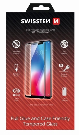 Изображение Swissten Full Face Tempered Glass Samsung Galaxy A50 Black