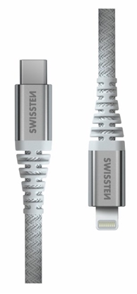 Picture of Swissten Kevlar USB-C - Lightning Data and Charding cable 1.5m