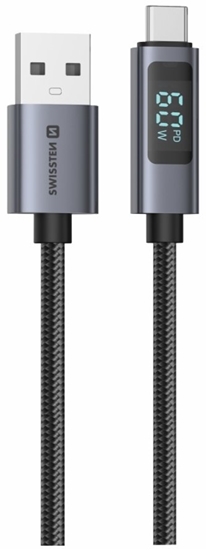 Изображение Swissten LCD Cable USB - USB-C 1m