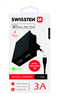 Picture of Swissten MFI Apple Certified Travel Charger USB 3А / 15W With Lightning Cable 1.2m