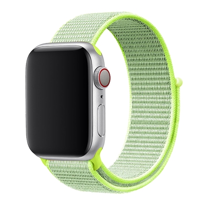 Attēls no Swissten Nylon Band for Apple Watch 42 / 44 / 45 / 49 mm LIME