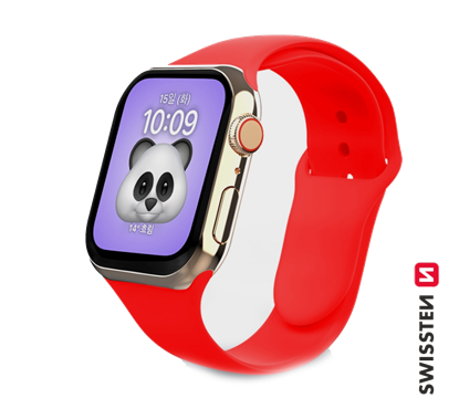 Attēls no Swissten Silicone Band for Apple Watch 1/2/3/4/5/6/SE / 38 mm / 40 mm