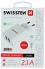 Изображение Swissten Smart IC Travel Charger 2x USB 2.1А with USB-C Cable 1.2 m