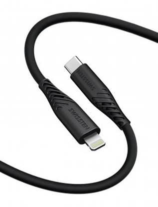 Picture of Swissten Soft Silicone USB-C - Lightning 30W Data and Charging Cable 0.4m
