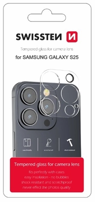 Изображение Swissten Tempered Glass For Camera Lens for Samsung Galaxy S25 5G