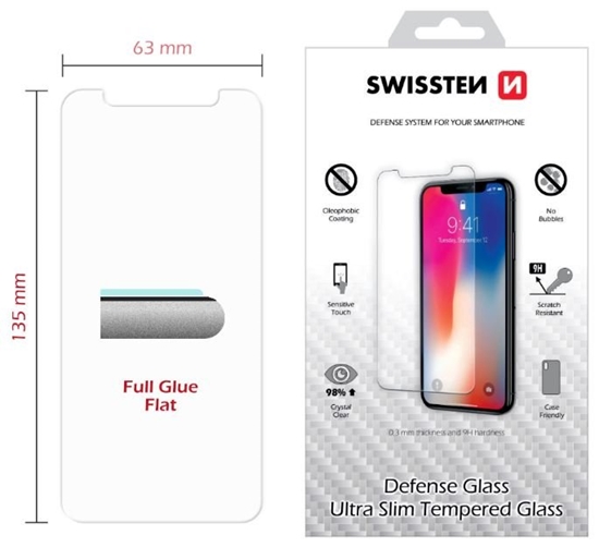 Изображение Swissten Tempered Glass Premium 9H Screen Protector Iphone X / XS