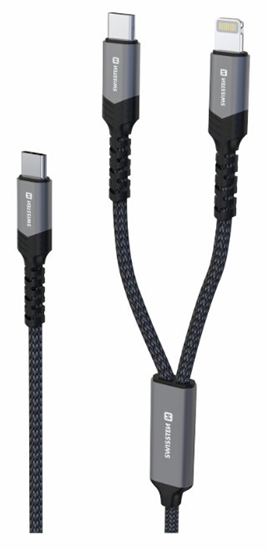 Picture of Swissten Textile 2in1 USB-C / Lighting Cable 100W 1.5m