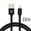 Picture of Swissten Textile Fast Charge 3A Lightning Data and Charging Cable 2m