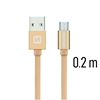 Picture of Swissten Textile Quick Charge Universal Micro USB Data and Charging Cable 0.2m