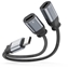 Attēls no Swissten Textile USB-C Audio Charging Adapter 2x USB-C 0.12m