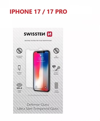 Attēls no Swissten Ultra Slim Tempered Glass for Apple iPhone 17 / 17 Pro