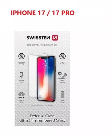 Picture of Swissten Ultra Slim Tempered Glass for Apple iPhone 17 / 17 Pro