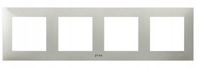 Attēls no SZAFIR Ramka poczwórna do czników IP-44 kaszmirowy be RH-4Z/83