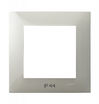 Attēls no SZAFIR Ramka pojedyncza do czników IP-44 kaszmirowy be RH-1Z/83