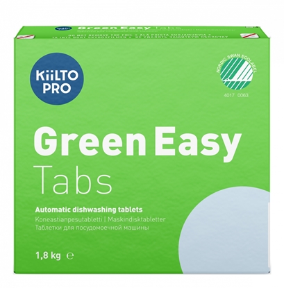 Изображение Tabletes trauku mazgājamai mašīnai KIILTO Pro Green Easy Tabs, 1.8kg, 100gab