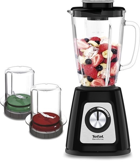 Изображение Tefal BlendForce II BL4388 blender 1.25 L Tabletop blender 800 W Black, Brushed steel