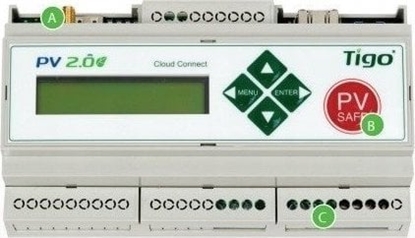 Изображение Tigo | CCA Kit, TAP, Din Rail PS | Enables internet connection via Ethernet, Wi-Fi or optional cellular connectivity; Enables module level monitoring with the Tigo Energy intelligence platform when paired with the TAP