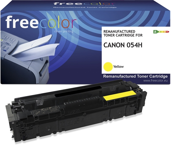 Picture of Toner Freecolor Toner Canon 054H (3025C002) yellow 2300 stron remanufactured