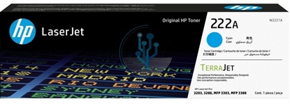 Attēls no Toner HP 222A - Cyan - original - LaserJet - Toner (W2221A) do Color LaserJet Pro MFP 3302fdn