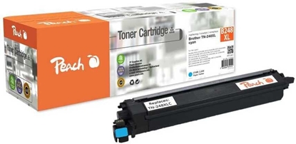 Изображение Peach Toner Brother TN-248XL (DCP-L3520) cyan 2300 Seiten remanufactured