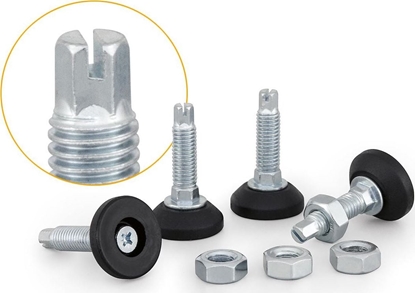 Attēls no Triton Zestaw nastawnych nóek do szaf Triton RAX-MS-X64-X1