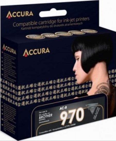 Picture of Tusz Accura Accura ink Brother (LC970/1000BK) zamiennik XL