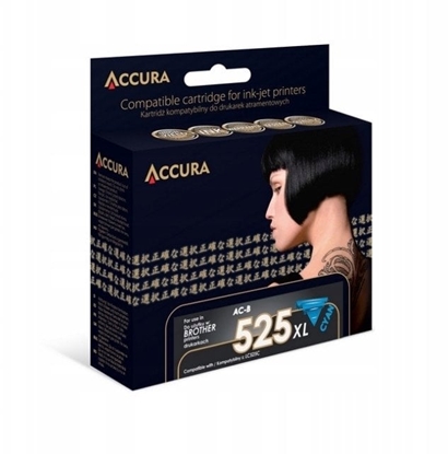Picture of Tusz Accura ink Brother (LC525C) zamiennik XXL