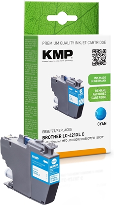 Picture of Tusz Brother KMP wkad MFC-J1010DW LC421XLC cyan 500S 7ml remanufactured