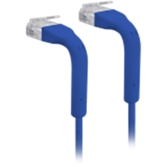 Picture of UBIQUITI ULTRA-THIN PATCH CABLE WITH BENDABLE BOOTS DESIGNED FOR INSTALLATION FLEXIBILITY / BLUE / 0.1 M (50-PACK)