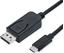 Изображение USB Type C - DisplayPort  v1.4 kabelis, M/M, 2 m, Roline