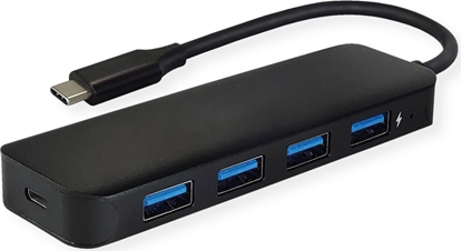 Attēls no Value USB 3.2 Gen 1 Hub, 4 Ports, Type C Connection Cable