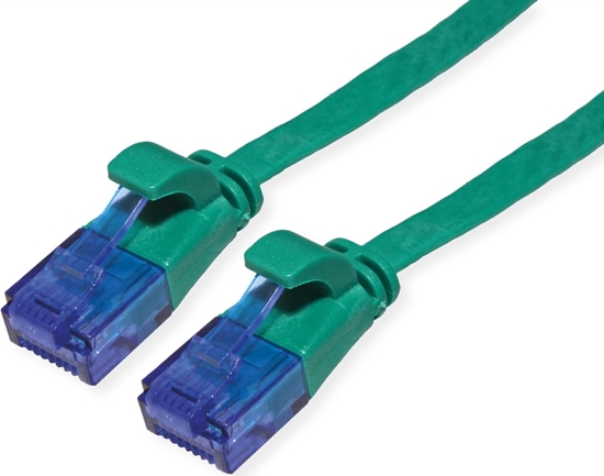 Picture of Value UTP Patch Cord, Cat.6A (Class EA), extra-flat, green, 0.5 m