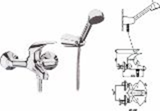 Picture of Vannas jaucējkr. 1062 FARIS PANTHER ar dušas kpl.