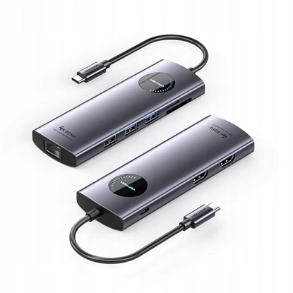 Attēls no HUB USB Vention Vention 9in1 MST USB-C 4K 100W PD 5Gbps