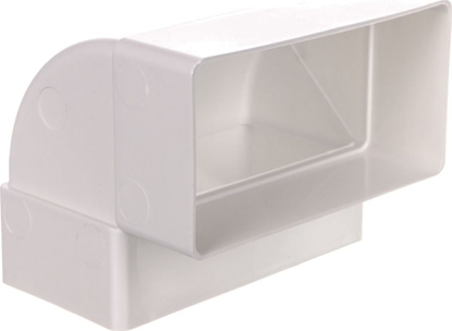 Picture of Vents Kolano wentylacyjne pionowe 90 stopni 110x54mm biae WP060 (pakowane woreczek z zawieszk)